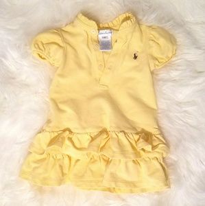 Yellow Ralph Lauren Baby Girl Dress Size 3-6m